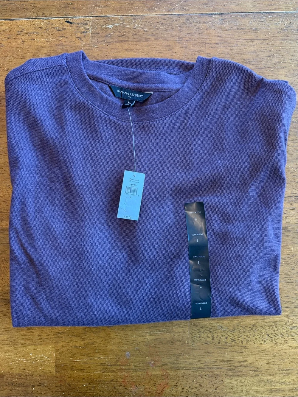 Banana Republic Men's Crewneck Sweater in Deep Purple (eggplant)